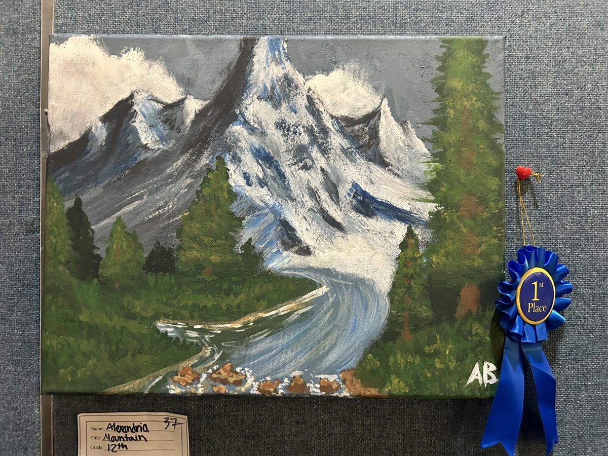  Alexandria Brockways first place winning submission to the art gala event. 
